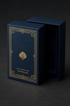 海軍藍書型滑套盒