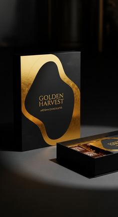 黑金流體燙金禮盒
