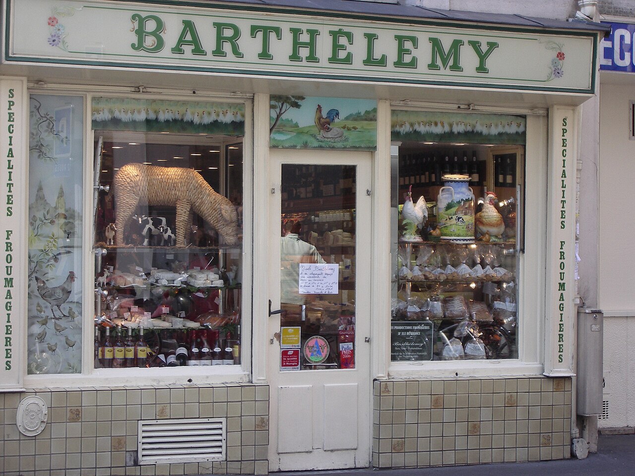 巴黎乳酪專賣店 Fromagerie Barthélemy 店面