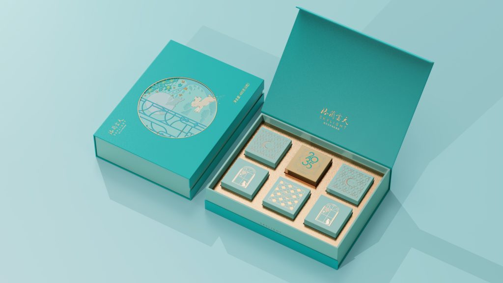 天韻・盈月 薄荷藍圓窗盒